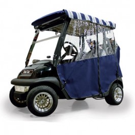 Three Sided Sunbrella Golf Cart Enclosure in Navy