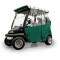 Three Sided Sunbrella Golft Cart Enclosure in Forest Green for EZGO RXV